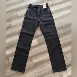 Madewell '90s Straight Black Jeans